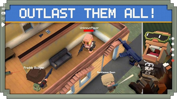 枪击大逃杀无限金币无限钻石版 Guns Royale4