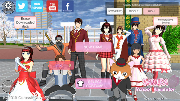 sakura school simulator英文最新版2