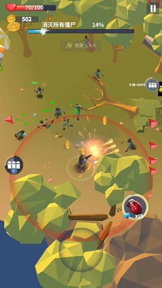 疯狂僵尸快速射击中文版(Crazy zombie rapid shooting)1