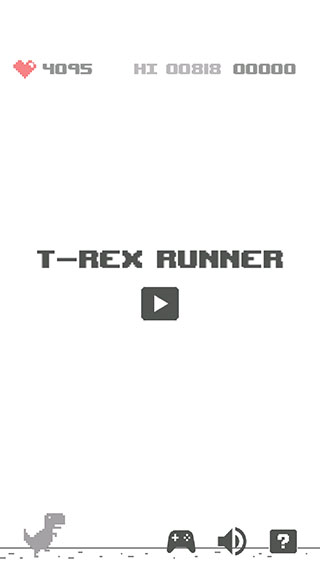 谷歌小恐龙手机版(Dino T-Rex)1