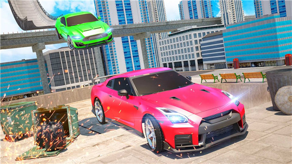 超级坡道汽车特技最新破解版2