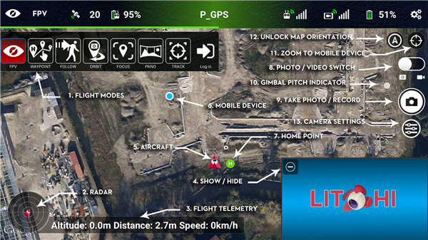 大疆荔枝app最新版(litchi vue for dji)4